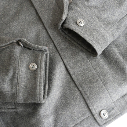 BURBERRY LONDON Gray Wool Cashmere Swing Top Jacket Size S