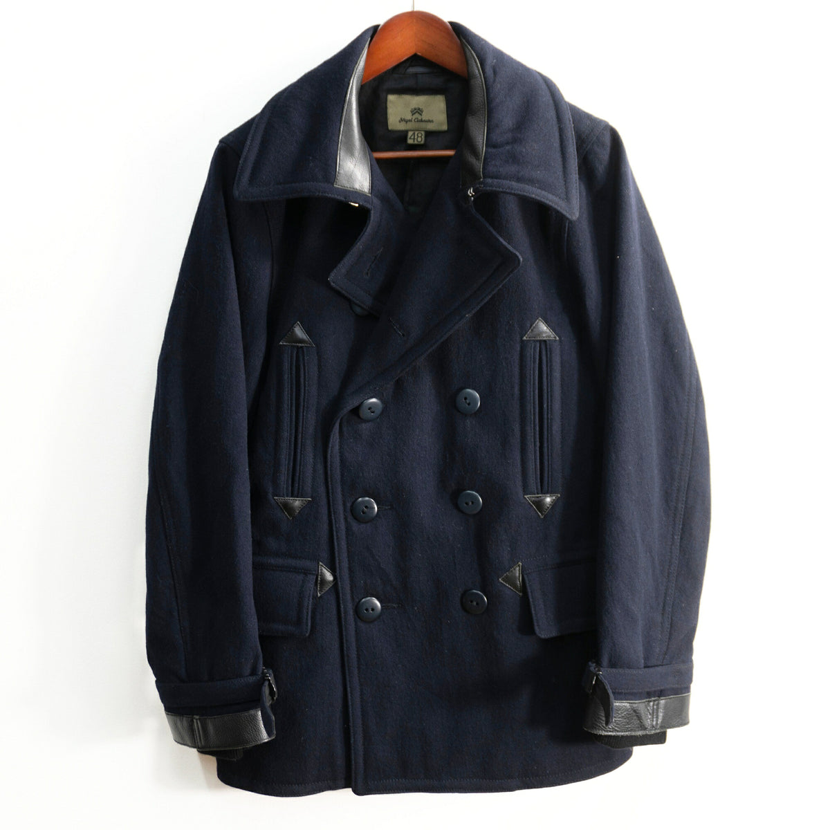 NIGEL CABOURN Wool Military Pea Coat Size 48