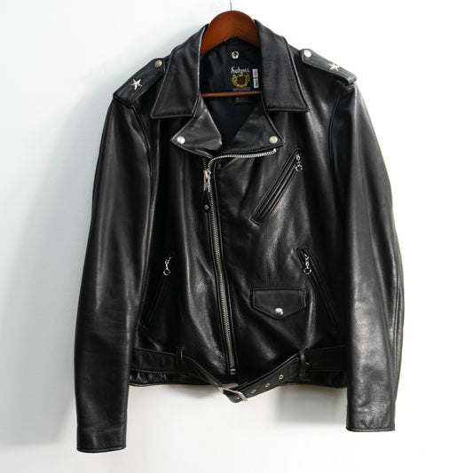 SCHOTT 516UST One Star Double Rider Jacket Black Size 42
