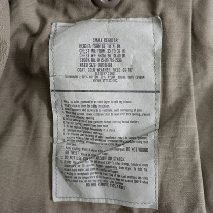 US ARMY 80s M-65 3rd Field Jacket Size SMALL-REGULAR