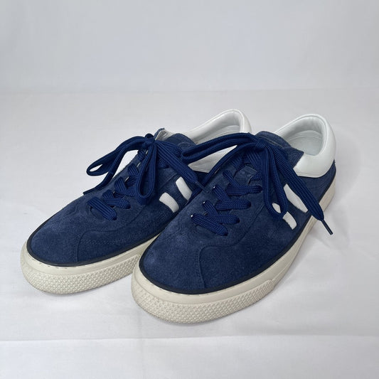 CELINE Sunset Lace-Up Low-Top Sneakers Navy Size 26.0cm