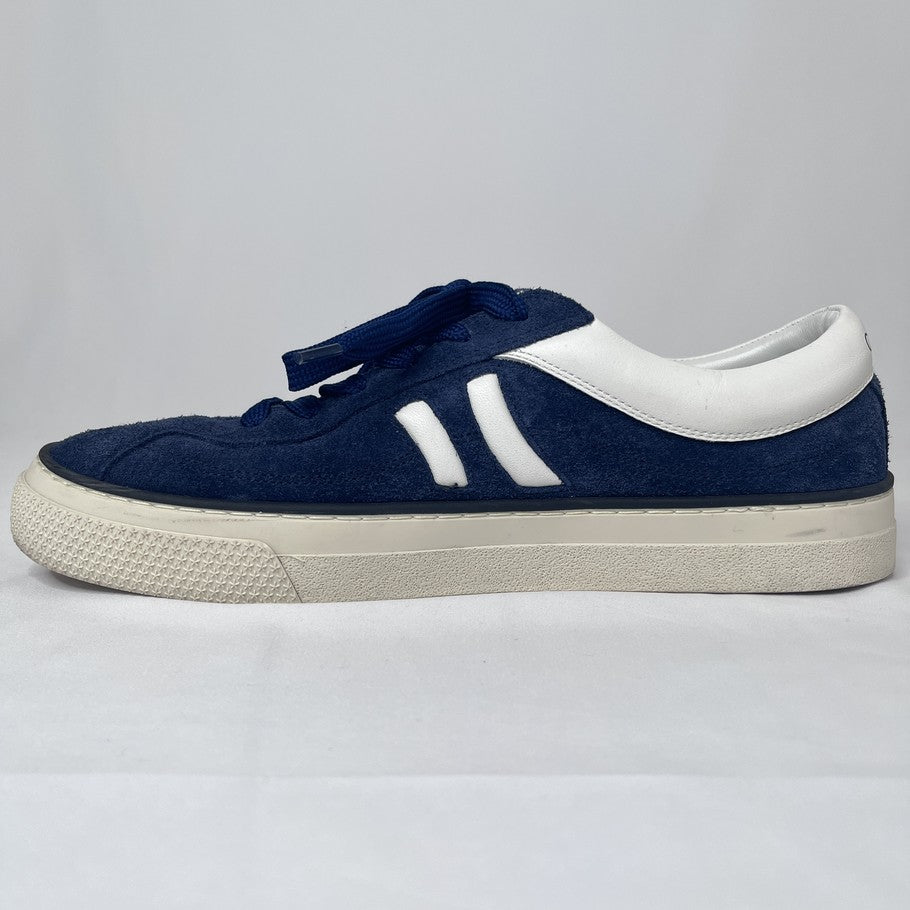 CELINE Sunset Lace-Up Low-Top Sneakers Navy Size 26.0cm