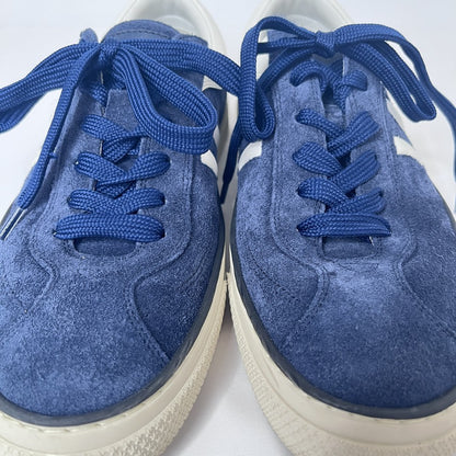 CELINE Sunset Lace-Up Low-Top Sneakers Navy Size 26.0cm