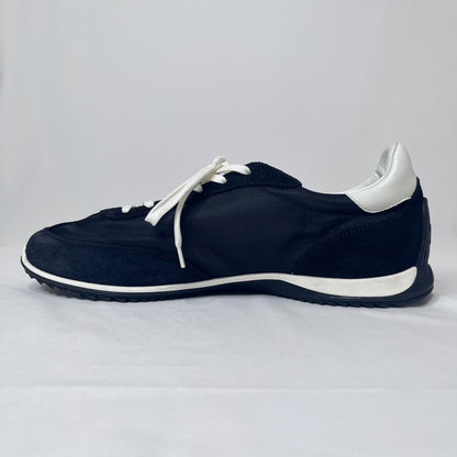 CELINE Triomphe Nylon Suede Low Sneakers Black Size 25.5cm