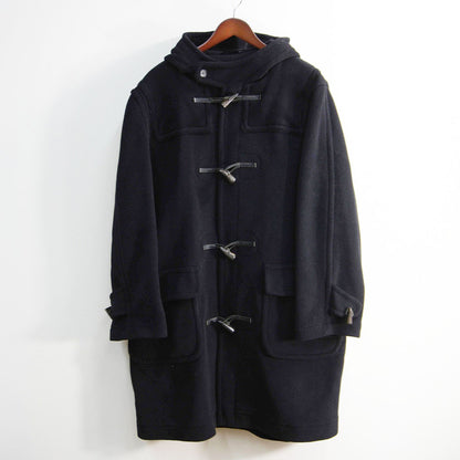 GRENFELL England Herringbone Duffle Coat Black Size 38
