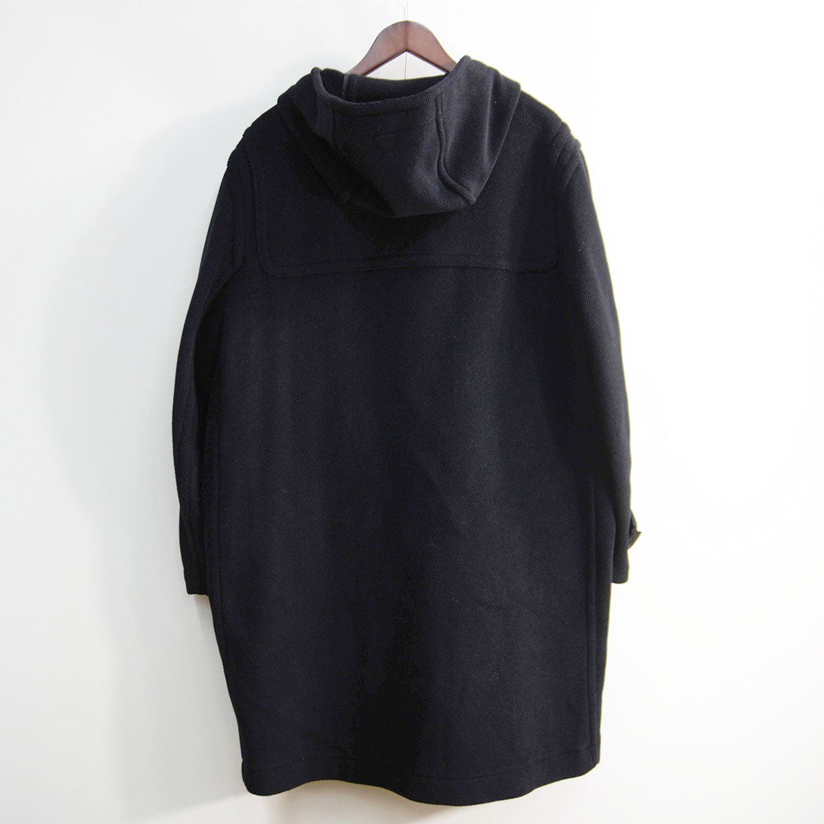 GRENFELL England Herringbone Duffle Coat Black Size 38