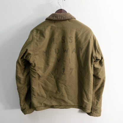 BUZZ RICKSON N-1 Deck Jacket Jungle Cloth Alpaca Size L