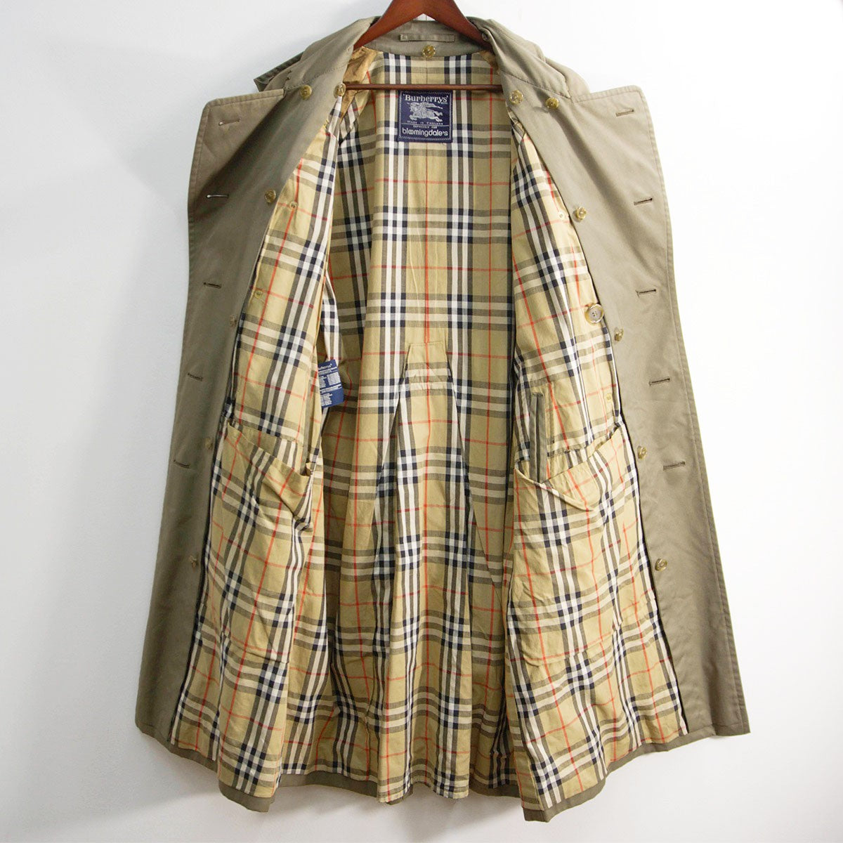 Burberrys 80s 90s Vintage England Trench Coat Size 38