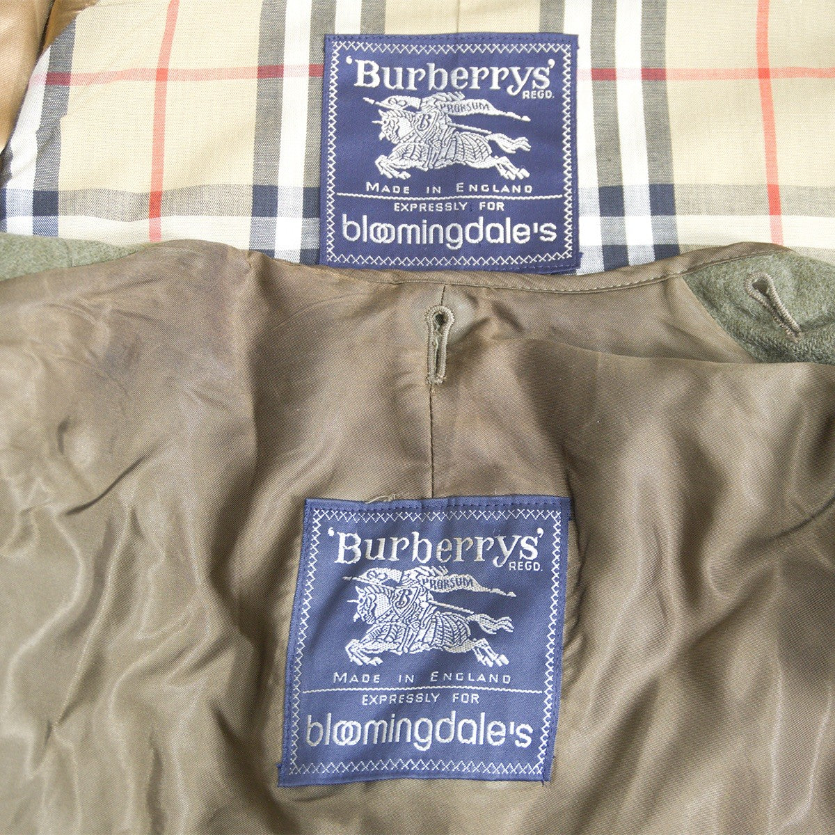 Burberrys 80s 90s Vintage England Trench Coat Size 38