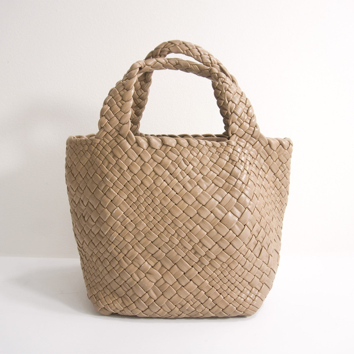 FALORNI Intrecciato Leather Tote in Italy