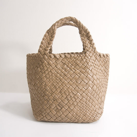 FALORNI Intrecciato Leather Tote in Italy