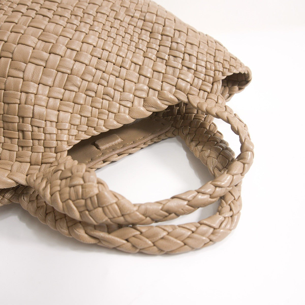 FALORNI Intrecciato Leather Tote in Italy
