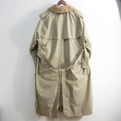 Burberrys 80s-90s Cotton Trench 21 Coat in England Size 48