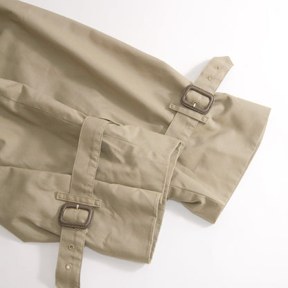 Burberrys 80s-90s Cotton Trench 21 Coat in England Size 48
