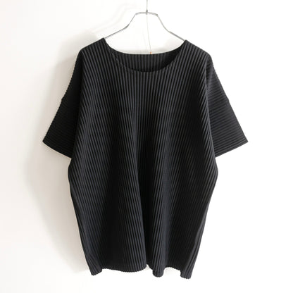 HOMME PLISSE ISSEY MIYAKE Pleated T-Shirt Black Size 4