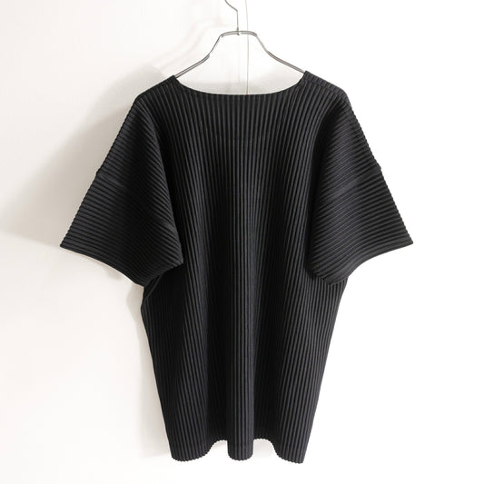 HOMME PLISSE ISSEY MIYAKE Pleated T-Shirt Black Size 4