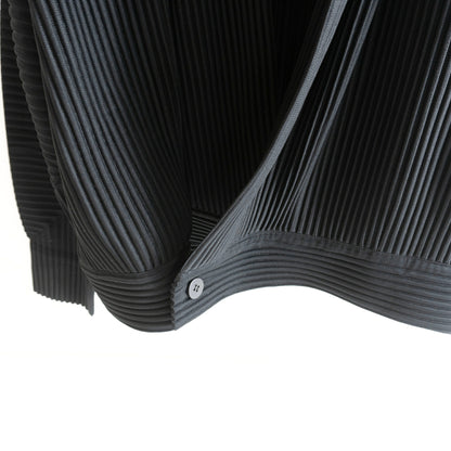 HOMME PLISSE ISSEY MIYAKE Black Pleated Jacket Size 2