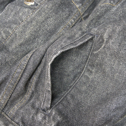 LEVI'S 90s 70503-02 Black Big Silhouette Denim Jacket Size L