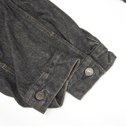 LEVI'S 90s 70503-02 Black Big Silhouette Denim Jacket Size L