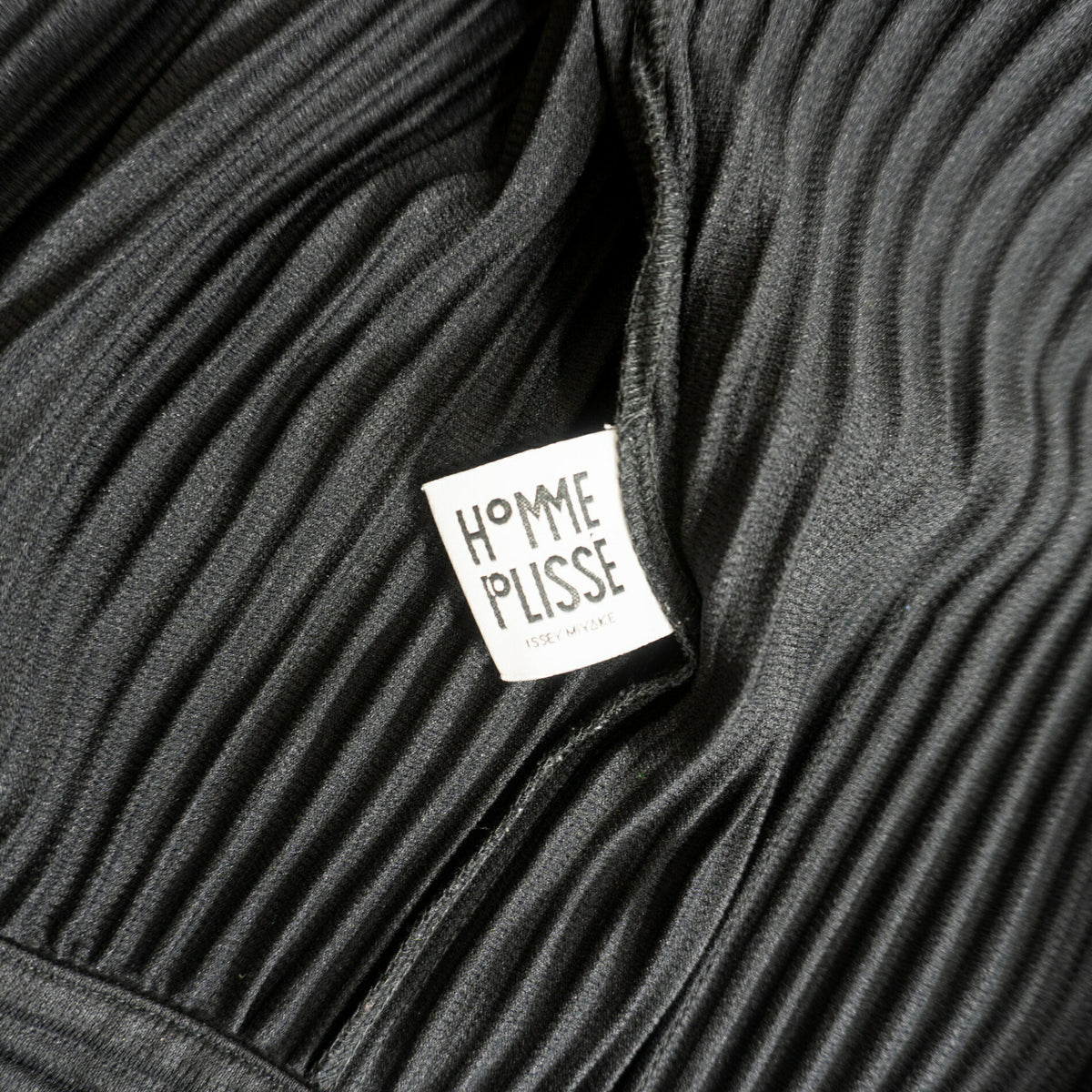 HOMME PLISSE ISSEY MIYAKE Black Pleated Jacket Size 2