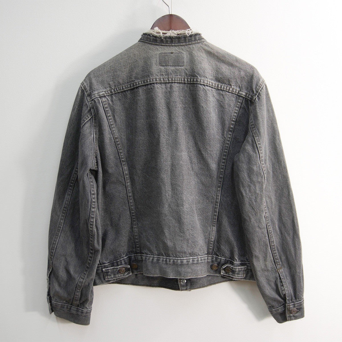 LEVI'S 80s USA 70506-0259 Black Denim Jacket Size 42