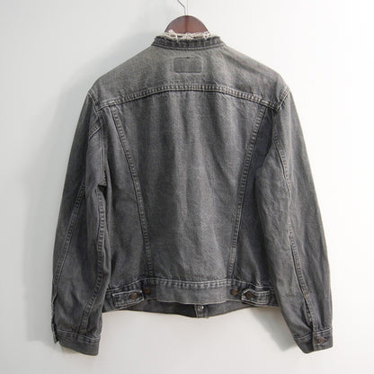 LEVI'S 80s USA 70506-0259 Black Denim Jacket Size 42