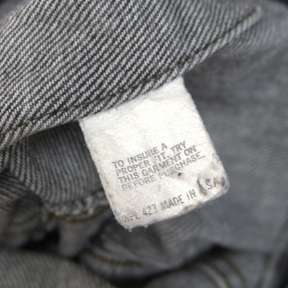 LEVI'S 80s USA 70506-0259 Black Denim Jacket Size 42