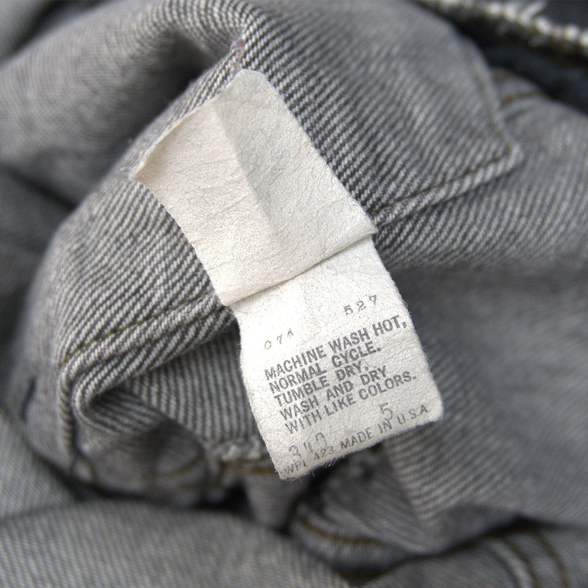 LEVI'S 80s USA 70506-0259 Black Denim Jacket Size 42