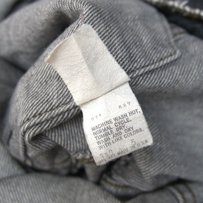 LEVI'S 80s USA 70506-0259 Black Denim Jacket Size 42
