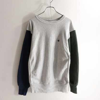 CHAMPION 90s Crazy Pattern Reverse Weave Sweatshirt Size L