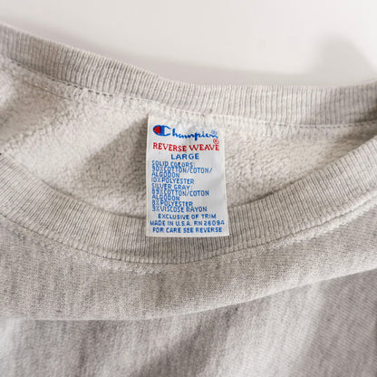 CHAMPION 90s Crazy Pattern Reverse Weave Sweatshirt Size L