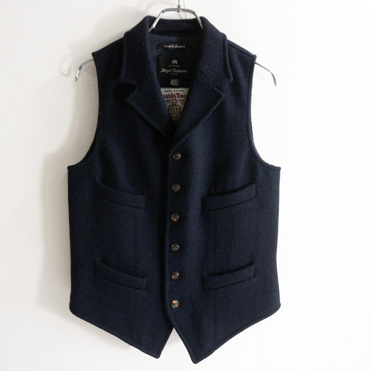NIGEL CABOURN Mallory Harris Tweed Vest Size 46