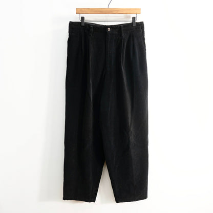 Y's for men 90s Black 2-Tuck Corduroy Pants Size M
