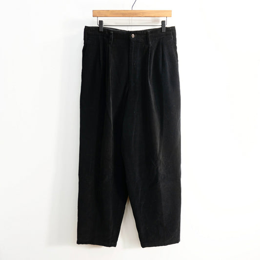 Y's for men 90s Black 2-Tuck Corduroy Pants Size M