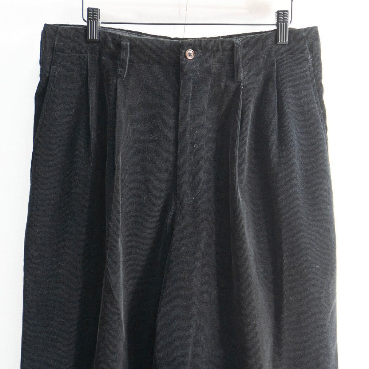 Y's for men 90s Black 2-Tuck Corduroy Pants Size M