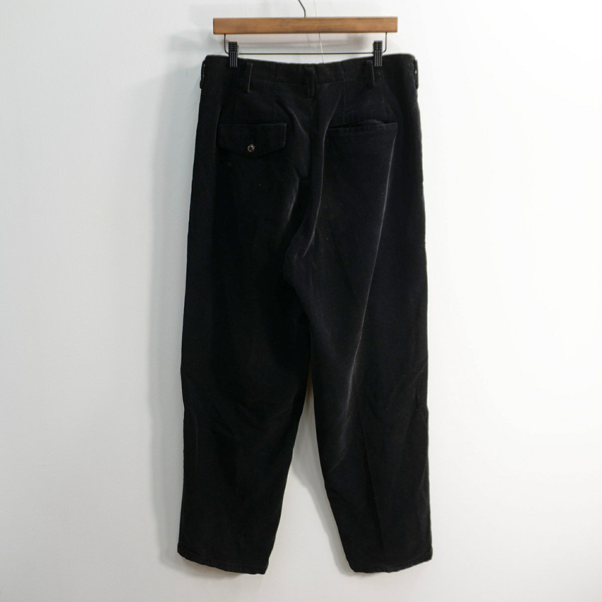 Y's for men 90s Black 2-Tuck Corduroy Pants Size M
