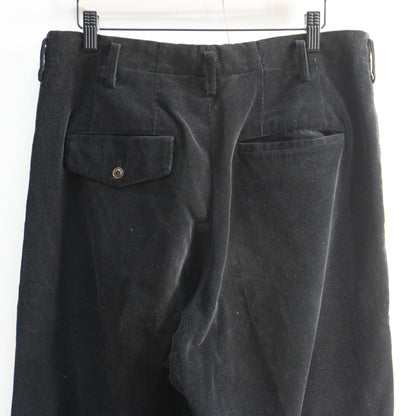 Y's for men 90s Black 2-Tuck Corduroy Pants Size M