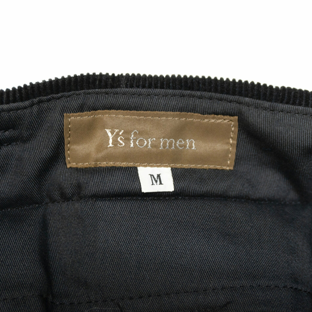 Y's for men 90s Black 2-Tuck Corduroy Pants Size M
