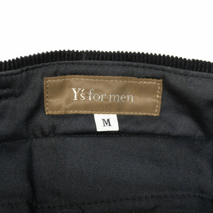 Y's for men 90s Black 2-Tuck Corduroy Pants Size M