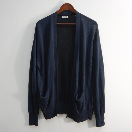 MAATEE&SONS Hyottoko N/B Buttonless Cardigan Blue Size 2