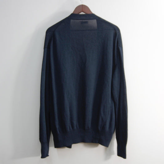 MAATEE&SONS Hyottoko N/B Buttonless Cardigan Blue Size 2