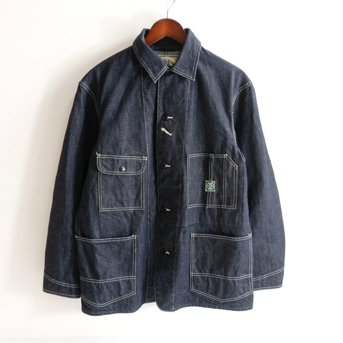 THE REAL McCOY'S Chinstrap Coverall Denim Size 40