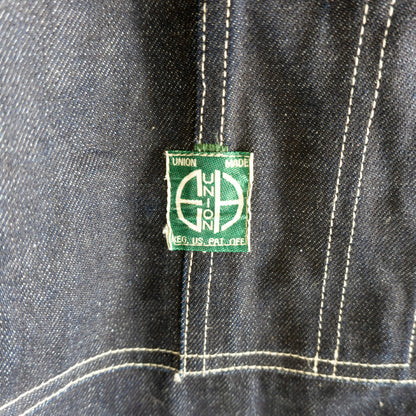 THE REAL McCOY'S Chinstrap Coverall Denim Size 40