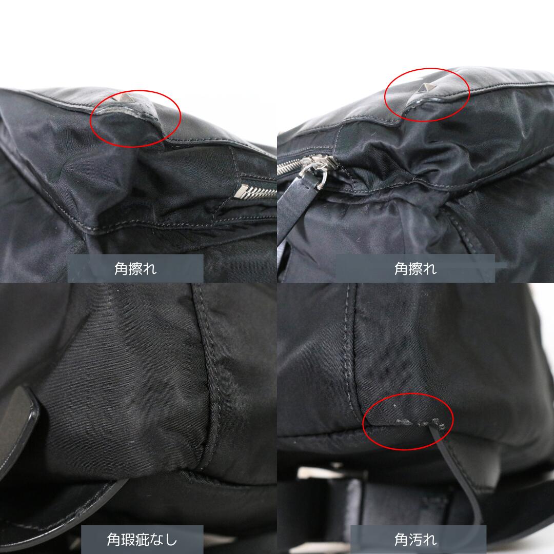 VALENTINO GARAVANI Nylon Backpack Black Size W30/H40/D12