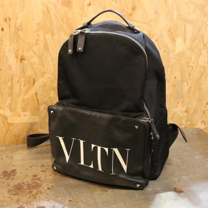 VALENTINO GARAVANI Nylon Backpack Black Size W30/H40/D12