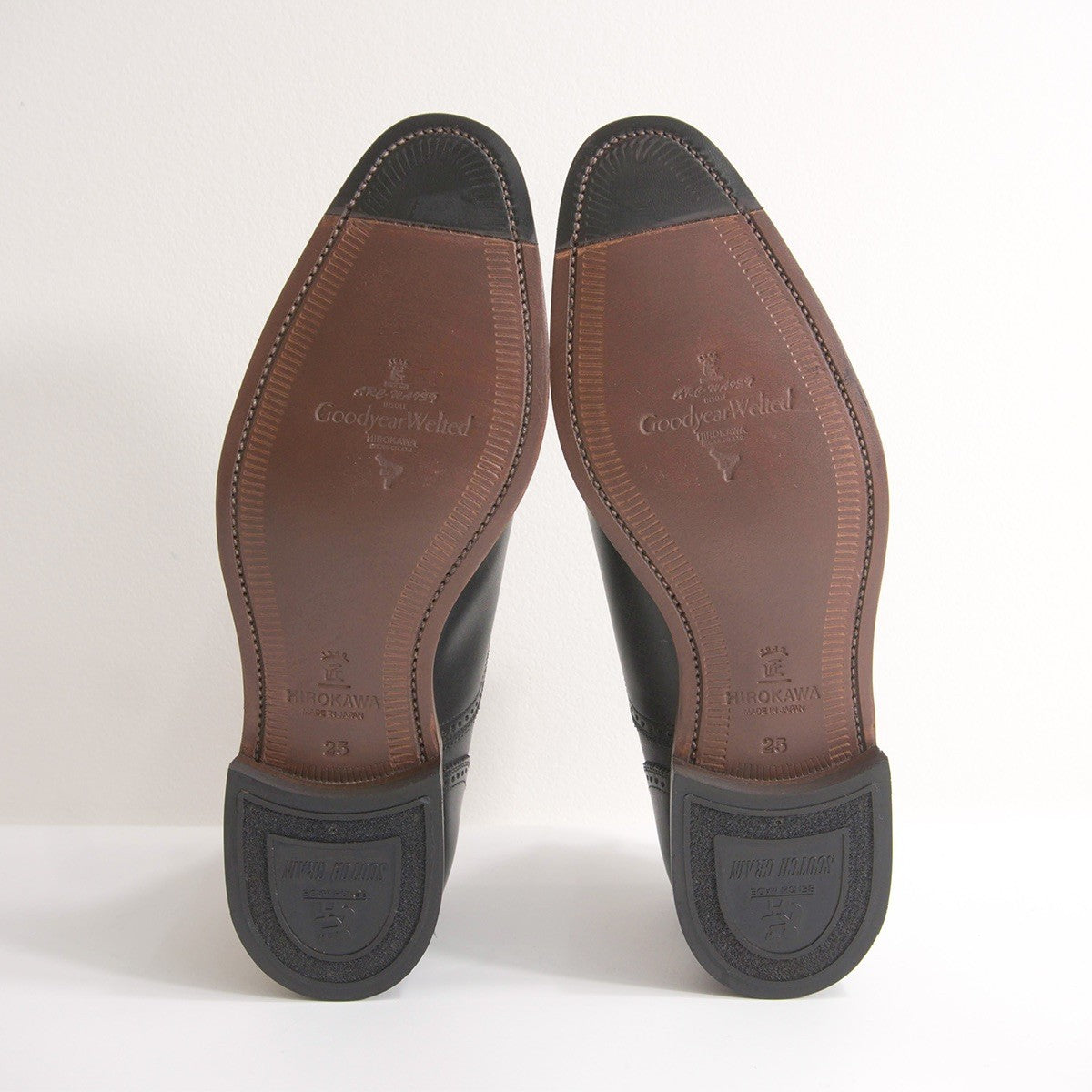 SCOTCH GRAIN 9040 Semi-Brogue Leather Shoes Size 25cm