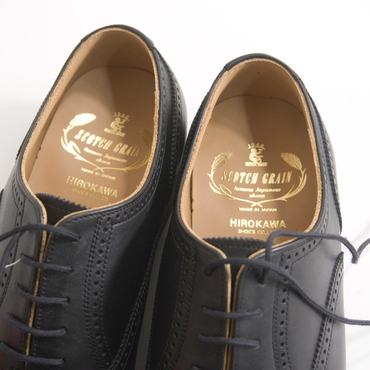 SCOTCH GRAIN 9040 Semi-Brogue Leather Shoes Size 25cm