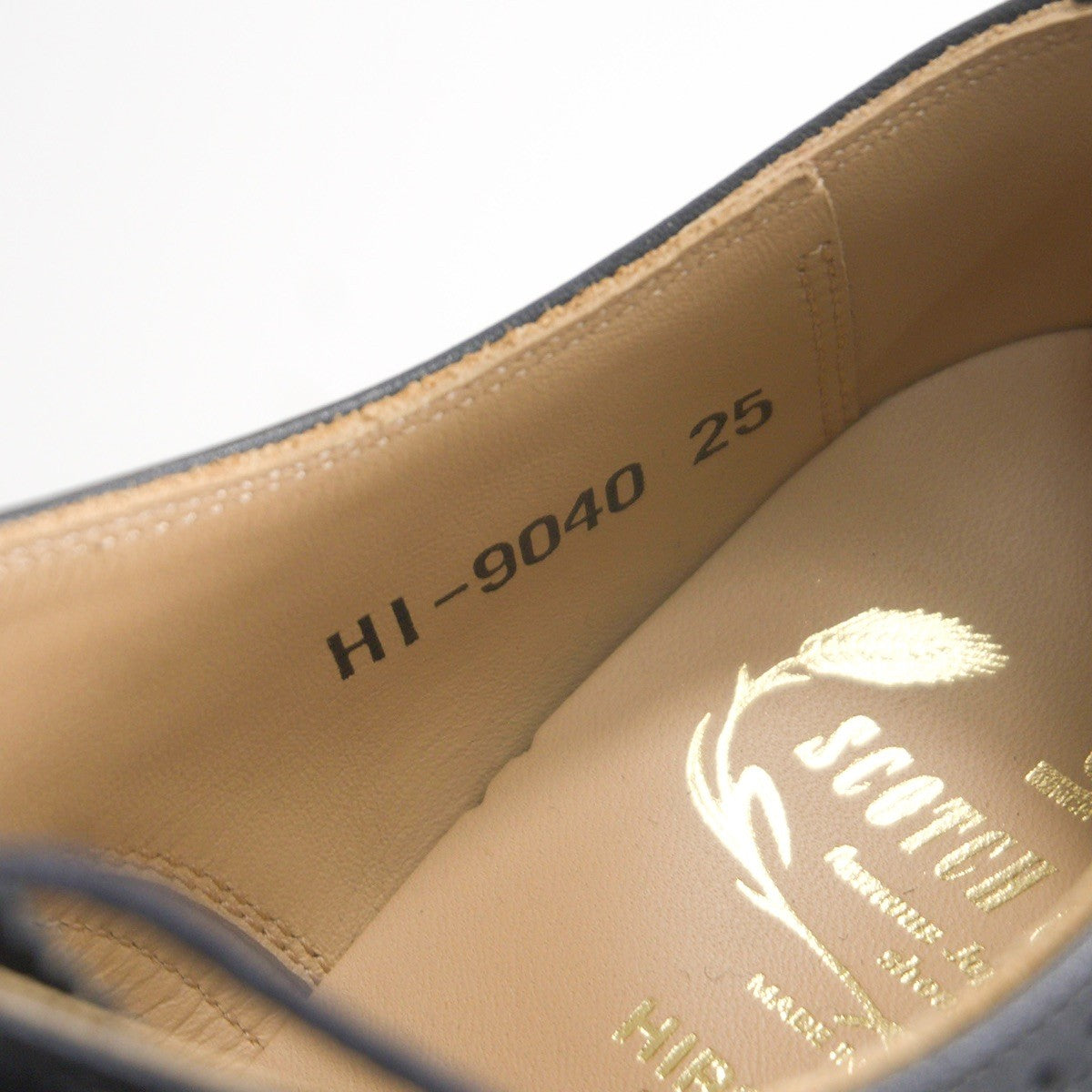 SCOTCH GRAIN 9040 Semi-Brogue Leather Shoes Size 25cm