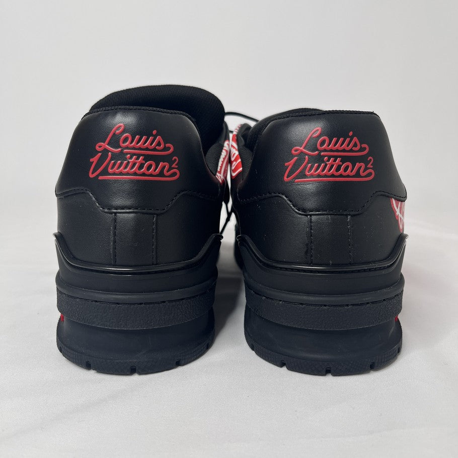 LOUIS VUITTON LV Trainer Leather Sneakers Black Size 26.5cm