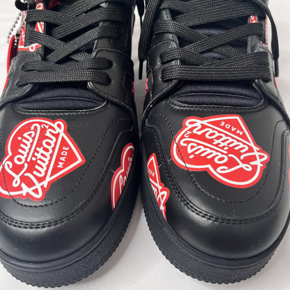 LOUIS VUITTON LV Trainer Leather Sneakers Black Size 26.5cm